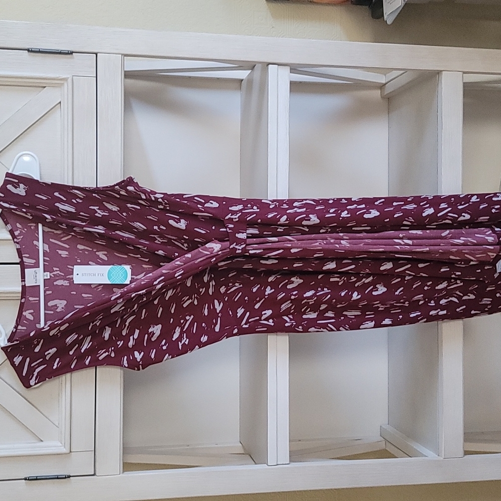 Kaileigh Seanna Faux Wrap Knit Dress